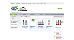 Desktop Screenshot of gfchealthproducts.com