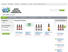 Tablet Screenshot of gfchealthproducts.com